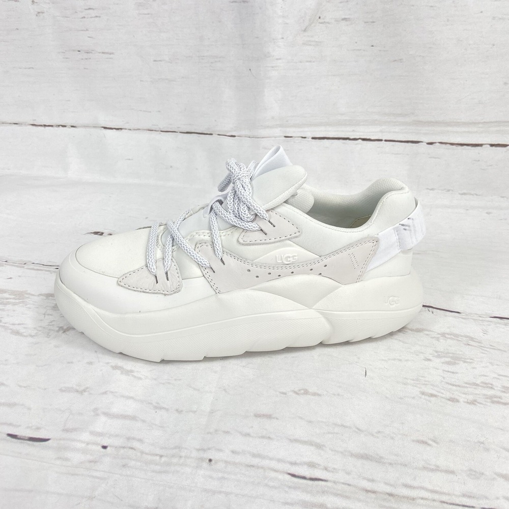 UGG Shoes Women's 9 White/ Beige La Cloud Sneakers Chunky Heel New